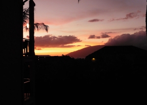 C307 Sunset from our Lanai - WOW!